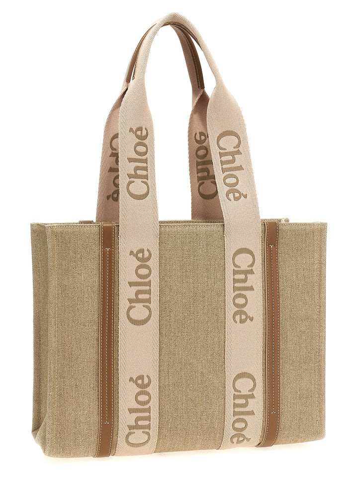 Chloé Woody Medium Tote - Beige | a62f249fd828b057c1572de32c55e6c7c5b86d1c