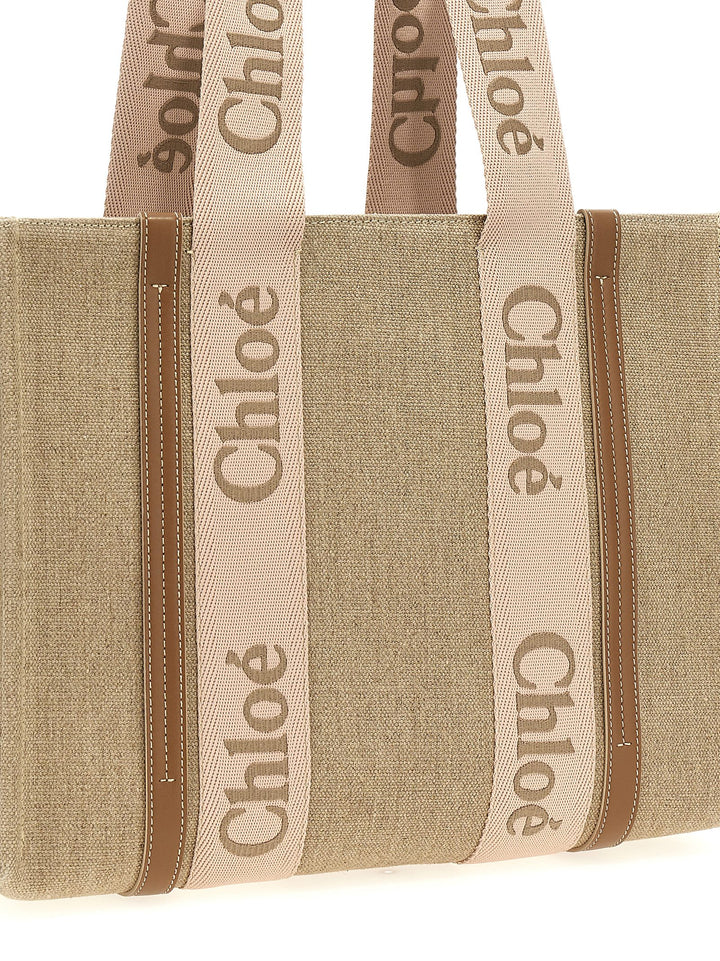 Chloé Woody Medium Tote - Beige | 6512c72198c0a9b63af30fc2b31df19dd76581a8