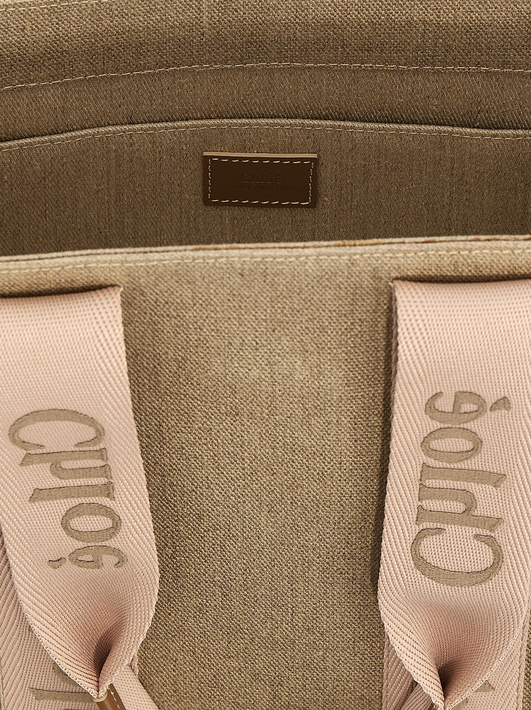 Chloé Woody Medium Tote - Beige | 394ed0ee39ba370279ed8b57a394e1c57d1263fc