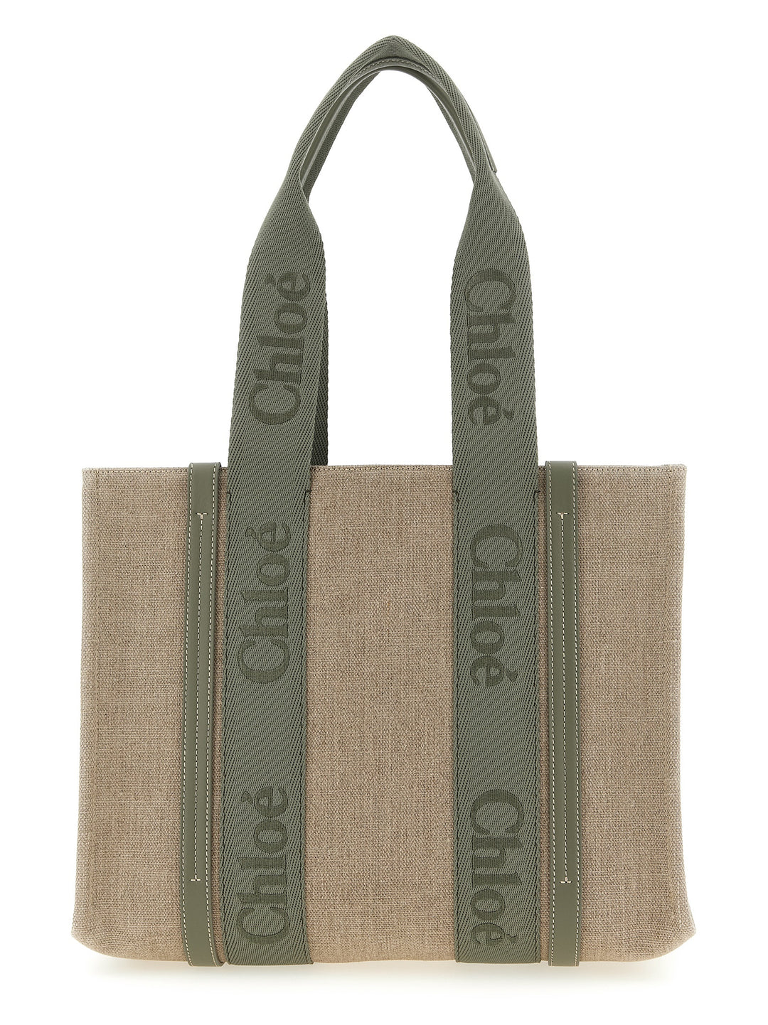 Chloé Woody Tote - Verde | ed90660f0e3ef6f6d9401fae3f391c821b8fc088