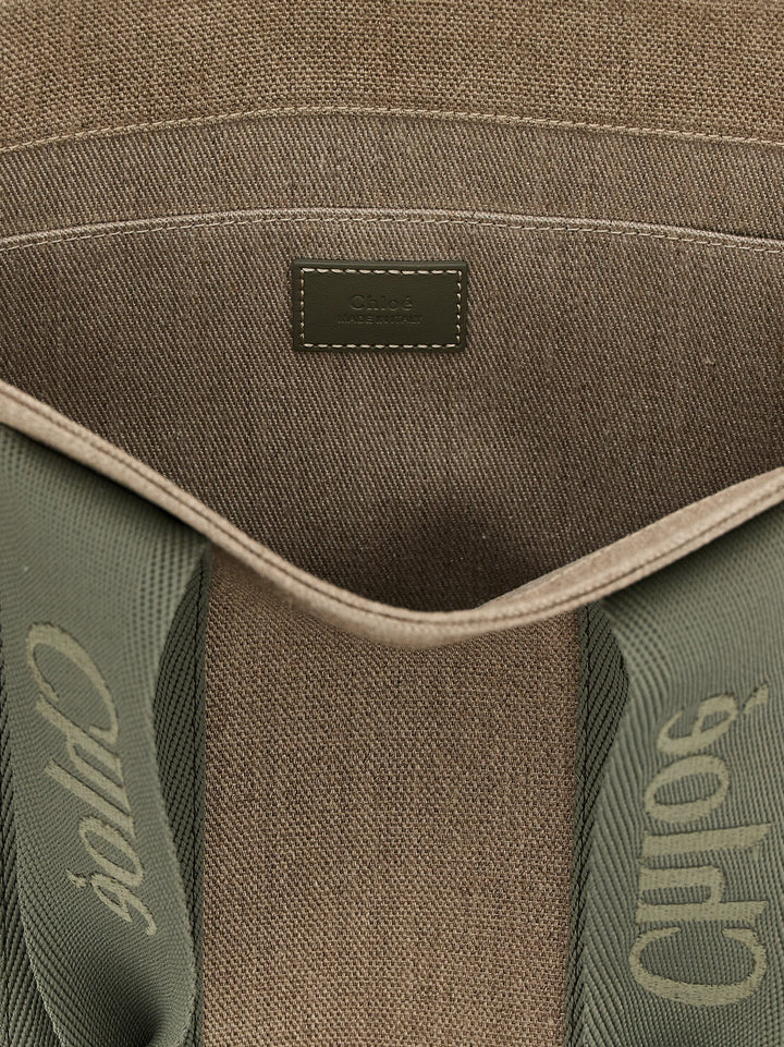 Chloé Woody Tote - Verde | aa9f416790a2b0060d23a7588a4d1789ad3c34c0