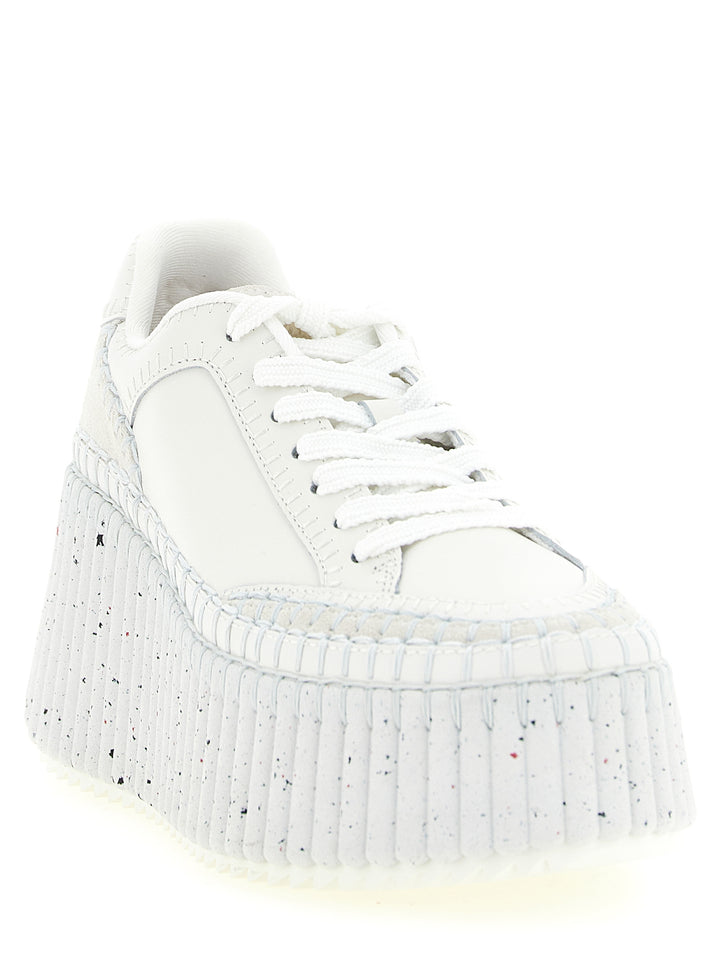 Chloé Nama Zeppe - Bianco | 67e894fc126552399c6b390f5bb48ebd8afea6bb