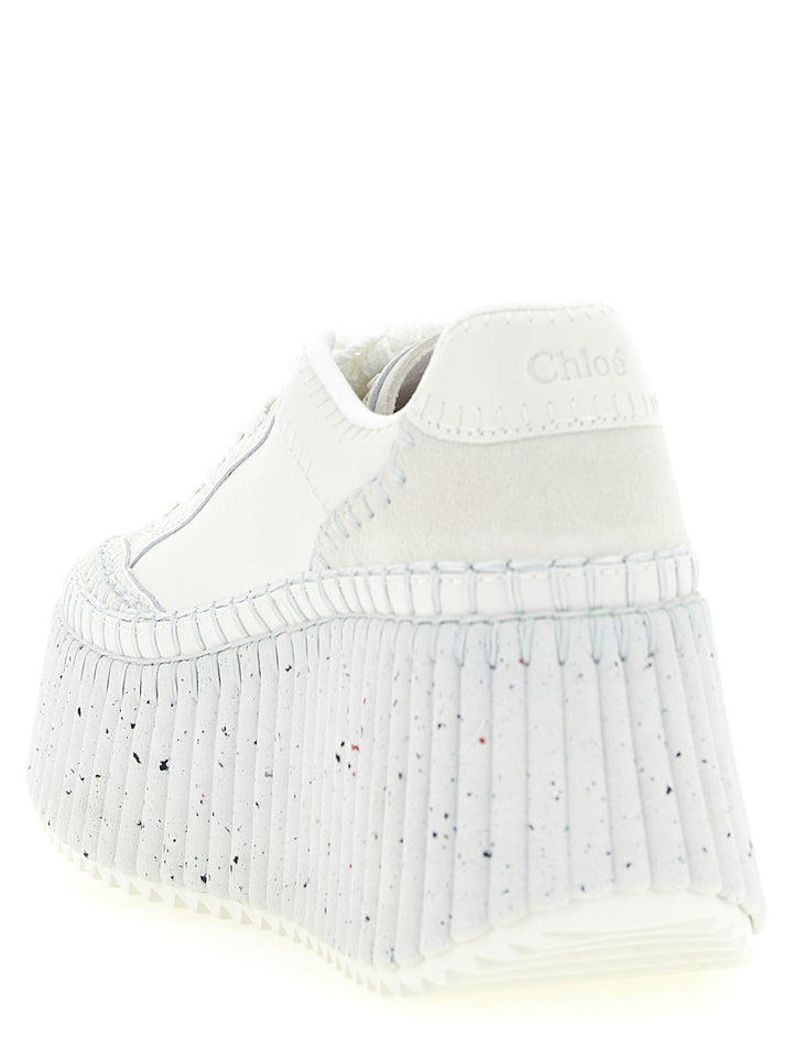 Chloé Nama Zeppe - Bianco | 880583ca95d481a1f81cb34d3422603682c3e76c