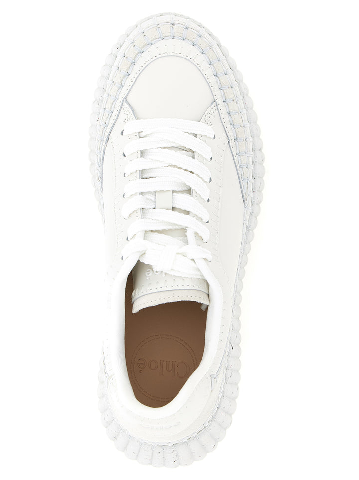 Chloé Nama Zeppe - Bianco | 022b93e6263d76a1cee923c7b8b9d46626d9a532