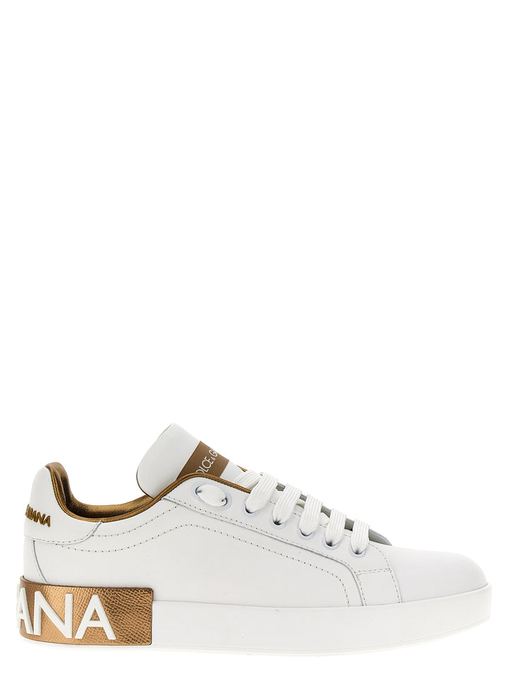 Dolce & Gabbana Portofino Sneakers - Oro | 122f87883002de351cb68f76e303225876565b76