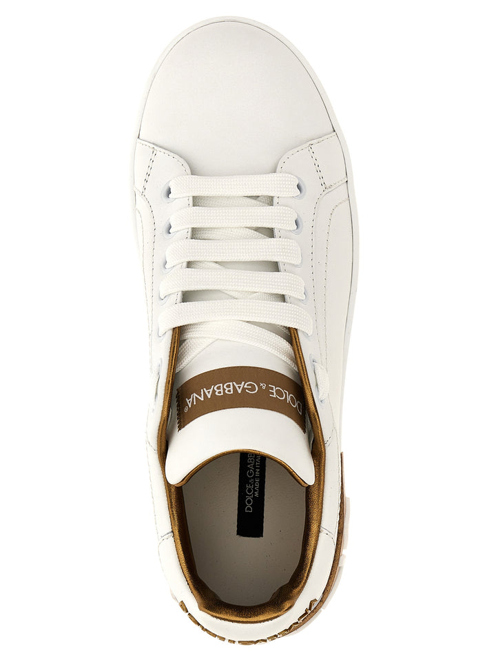 Dolce & Gabbana Portofino Sneakers - Oro | f9904b3cc7deb9b5625897eb231a7beed90dc48a
