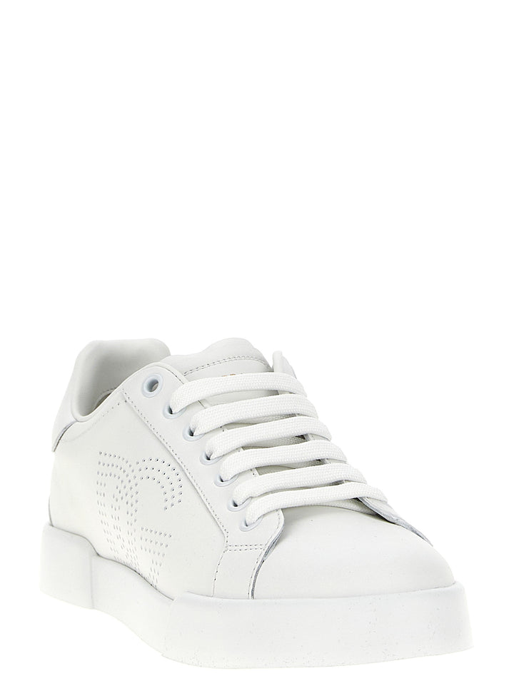 Dolce & Gabbana Portofino Sneakers - Bianco | 8184a548a35f9270fac0b84ce7f385df7c7d7b2a
