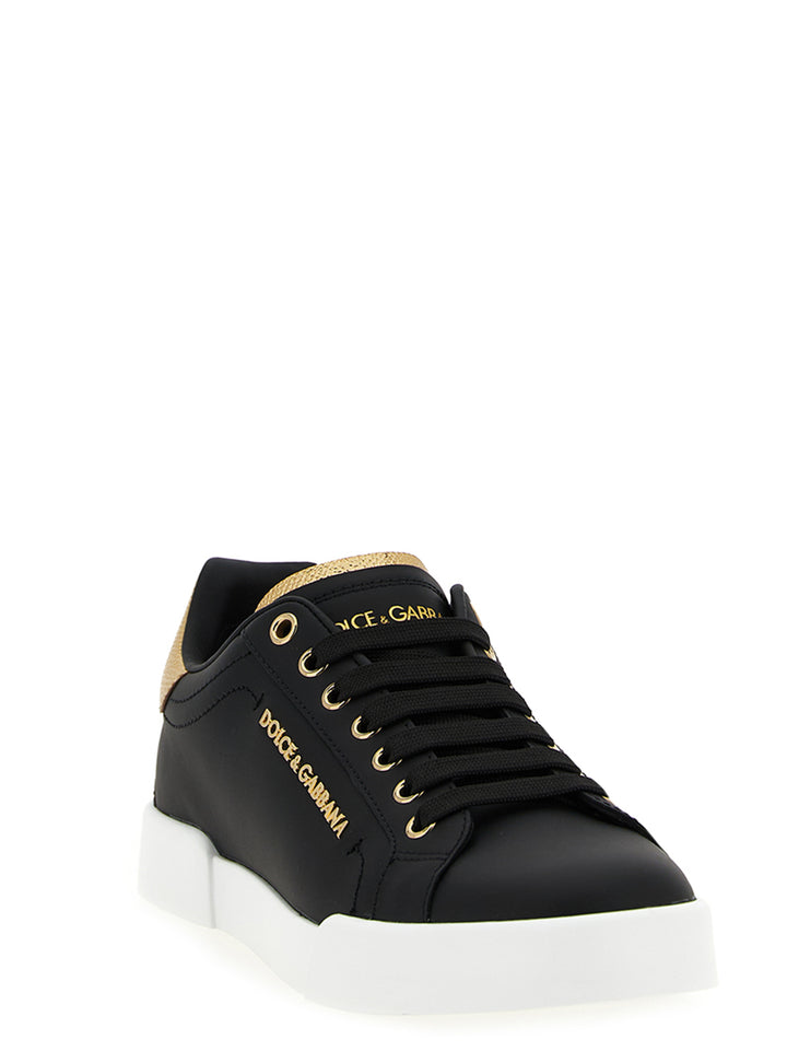 Dolce & Gabbana Portofino Sneakers - Nero | 922acf3dab93eed735a9a17ab18393a03766d9e6