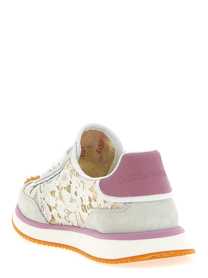 Dolce & Gabbana Dg Cushion Sneakers - Rosa | 46aa9512a0af85fe27a0a9c45be230ffc3a89631