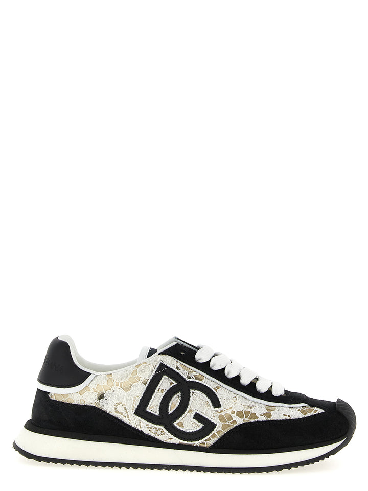 Dolce & Gabbana Dg Cushion Sneakers - Bianco/Nero | 6faa851c38e7dd460232c21c05230d6a650ed78c