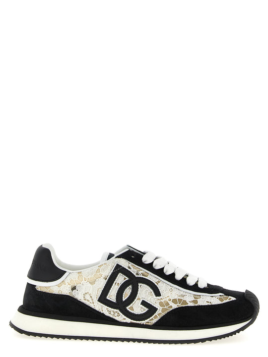 Dg Cushion Sneakers Bianco/Nero