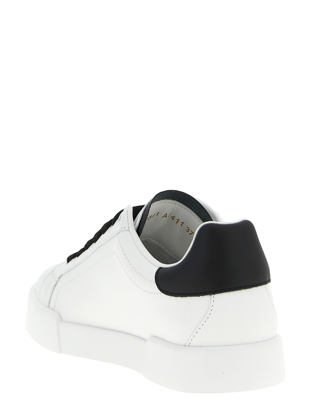 Dolce & Gabbana Portofino Light Strobel Sneakers - Bianco/Nero | e974cb7ddf93e6dc1efceb3fbd02627819892907