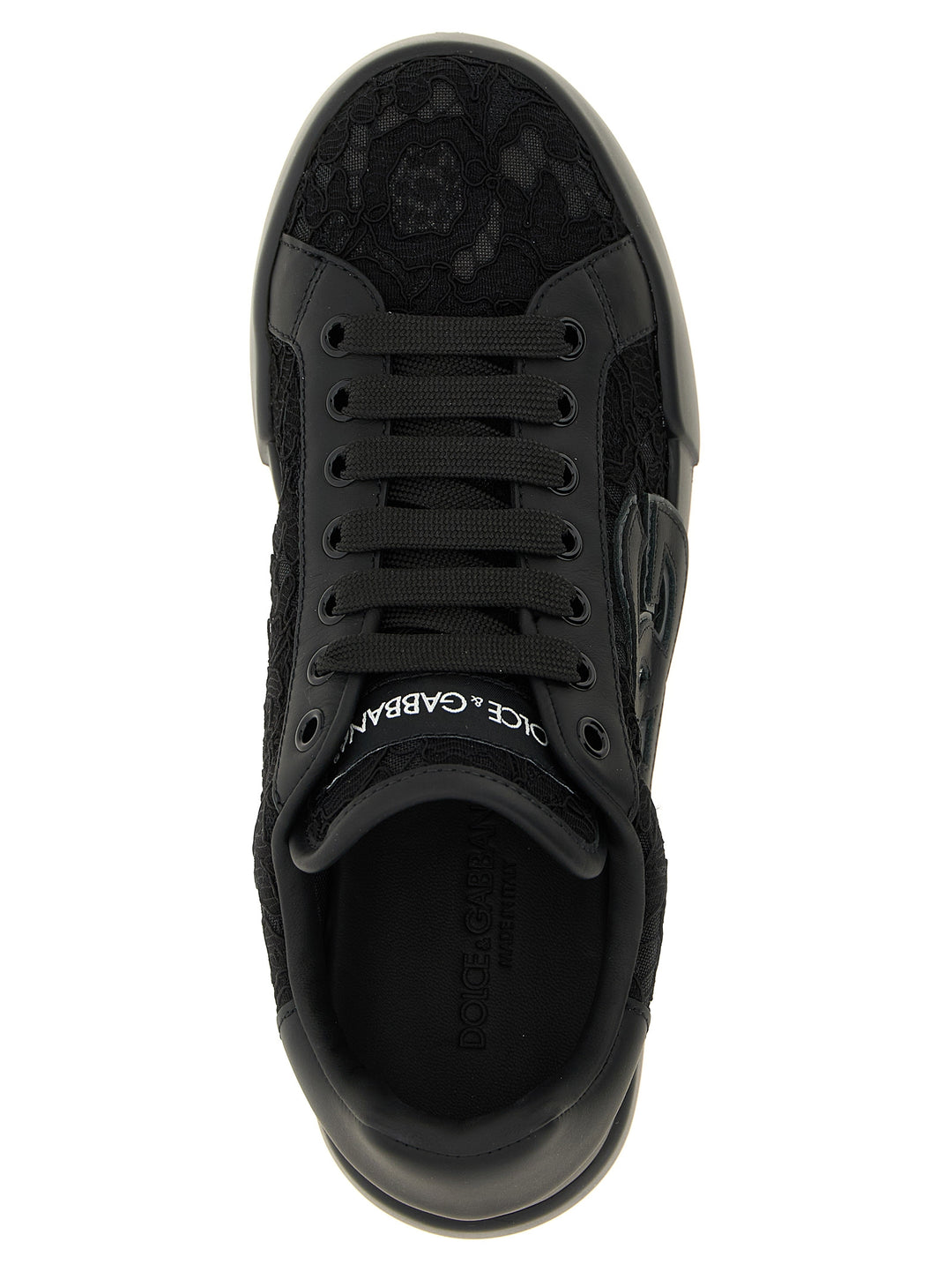 Dolce & Gabbana Portofino Light Strobel Sneakers - Nero | 93e71921ece92bb16ba246c5a7e12e7600eeeae7