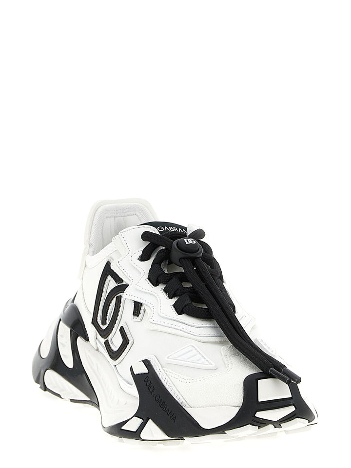 Dolce & Gabbana Day Faster Sneakers - Bianco/Nero | f71d409bd5b8645f3a1a18555f20065a02e00c02