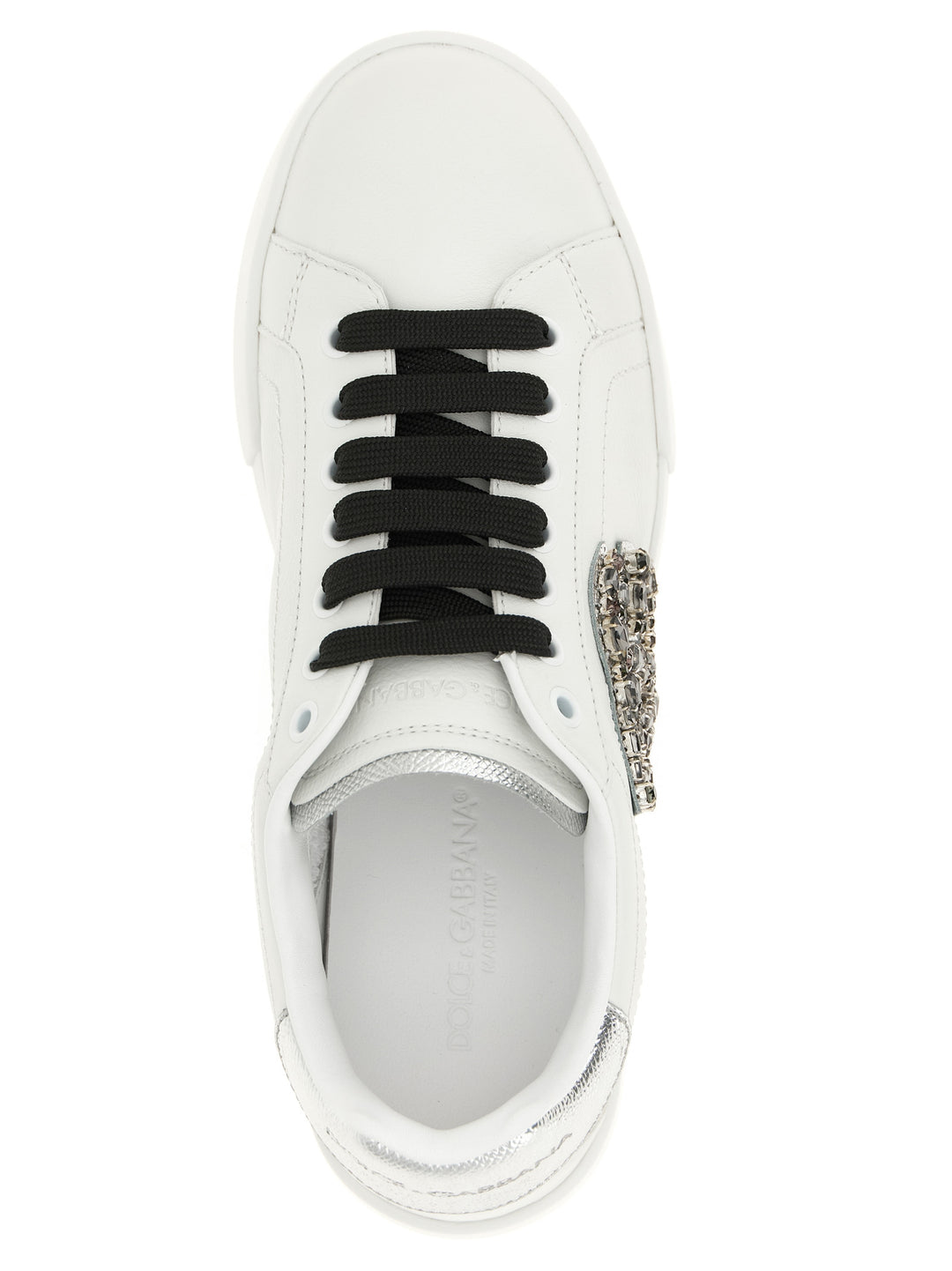 Dolce & Gabbana Portofino Sneakers - Silver | 881af71403c6152718beb05d3b9b8fd6b19b16ee