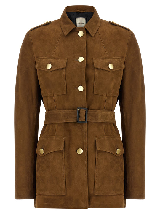 Clea Puffer Jackets Brown