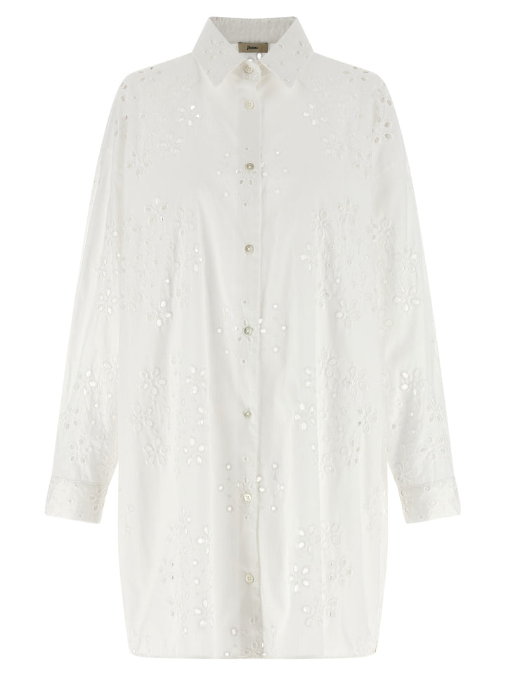Herno Broderie Anglaise Camicie - Bianco | 9e1f89a462f7f8200a6a2a0710a5e68fa489a0ae