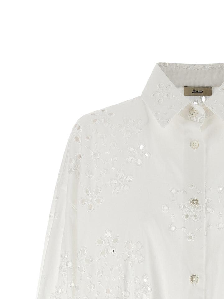 Herno Broderie Anglaise Camicie - Bianco | 62eae7f76d608f5f29cef9c19ec7f1a3b2d1f2d9