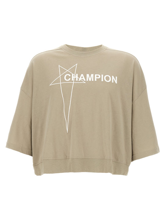 Champion X Rick Owens T Shirt Grigio