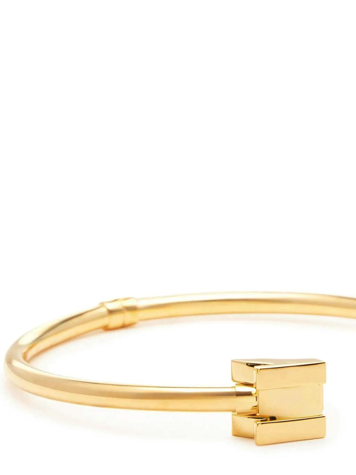 Elisabetta Franchi Geometric Logo Necklace Gioielli - Oro | bf7200d7516c19fde8e435ba810d8c4b3068a43f