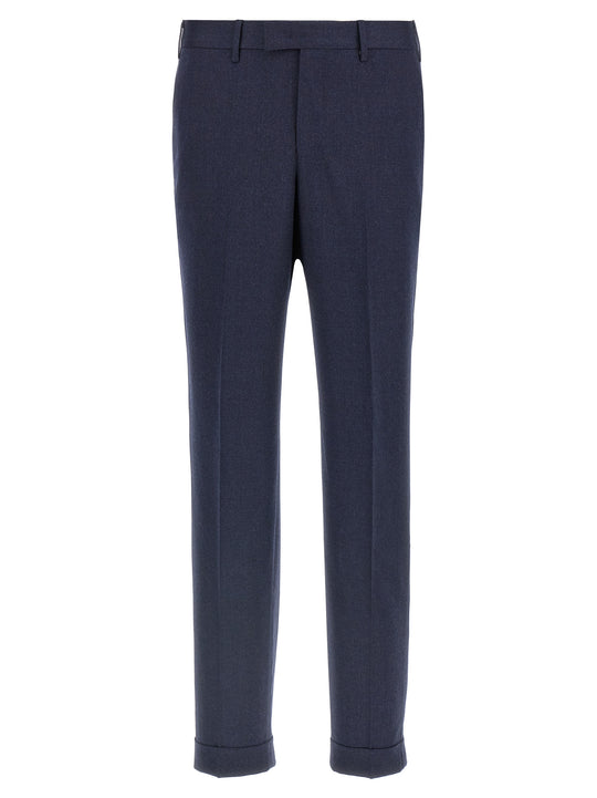 Wool Pantaloni Blu