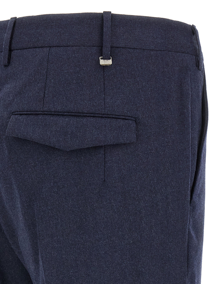 Pt Torino Wool Pantaloni - Blu | d3784752887acfd452b13c6365881d2a8e90e16b