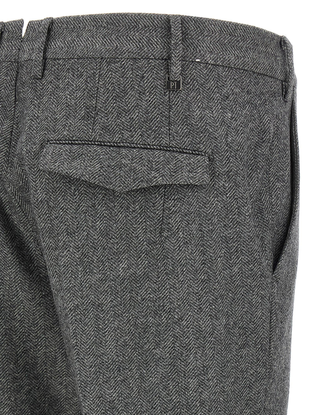 Pt Torino Wool Pantaloni - Grigio | 95086efeffc274ccd8ecc1a8a008f4d547f825f6