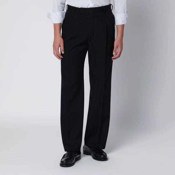 Black Cotton Trousers