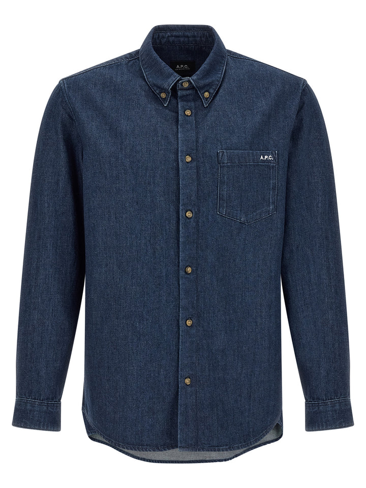A.P.C. New Greg Camicie - Blu | 93570c5445ffb05b52468fd2d96680824619ad7c