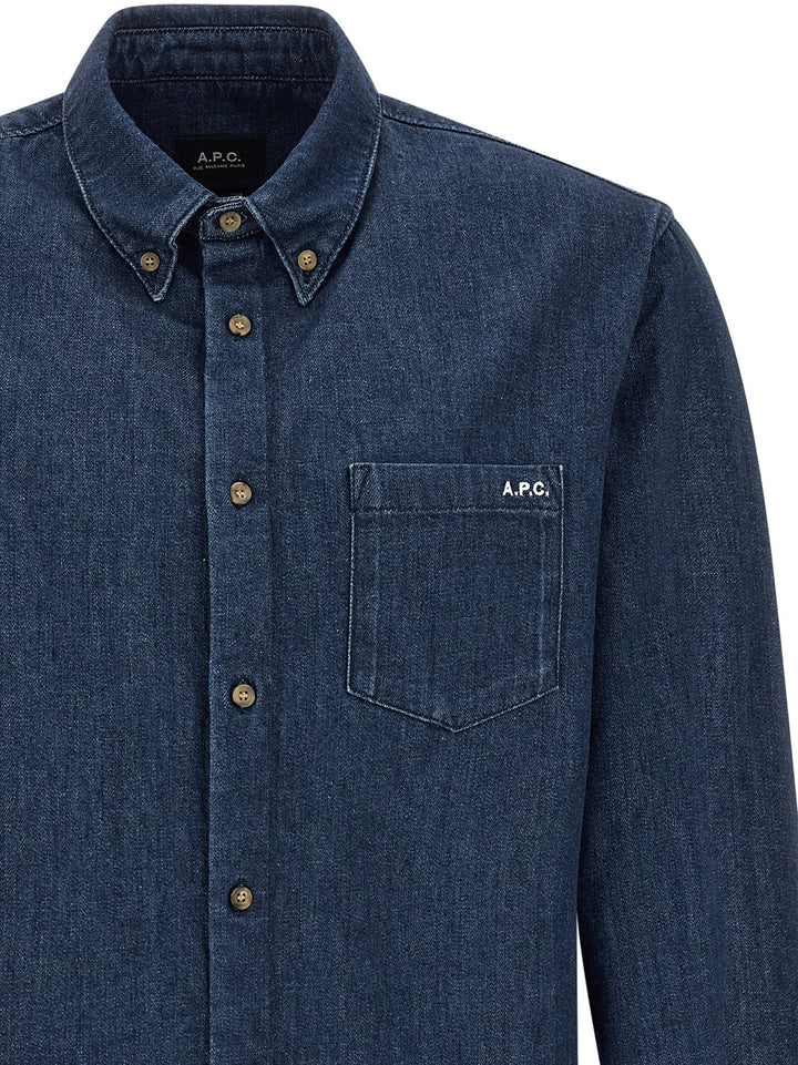A.P.C. New Greg Camicie - Blu | 3762d43978495c462d3a9836e5ec866c1ed299ad