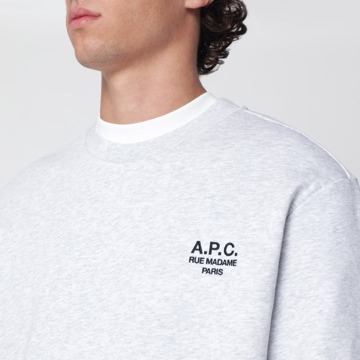 A.P.C. Rue Madame Sweatshirt In Grey Cotton