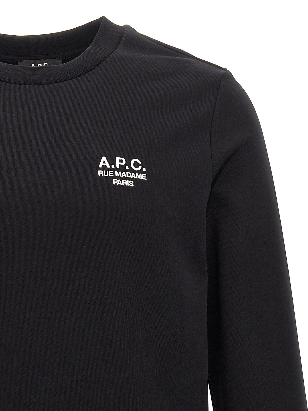 A.P.C. Rue Madame Felpe - Bianco/Nero | d1138f0a2a3503b17d8952fa0f877909a26d8069