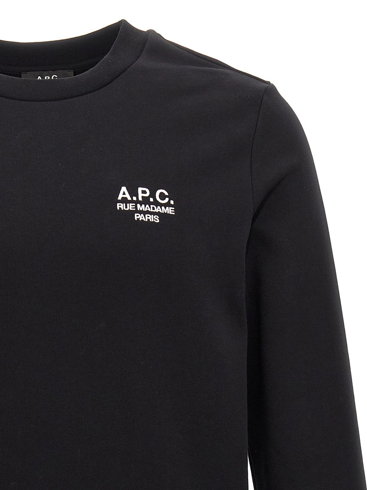 A.P.C. Rue Madame Felpe - Bianco/Nero | d1138f0a2a3503b17d8952fa0f877909a26d8069
