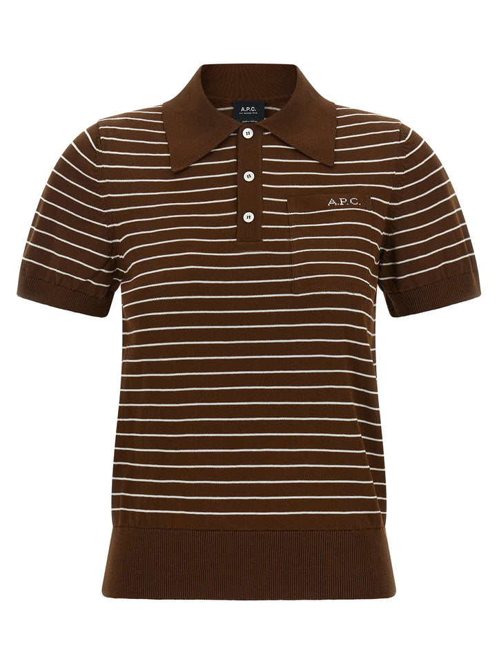 A.P.C. Aline Polo - Marrone | d2eaca65883a58a8d717d3303036ca0daf32566b