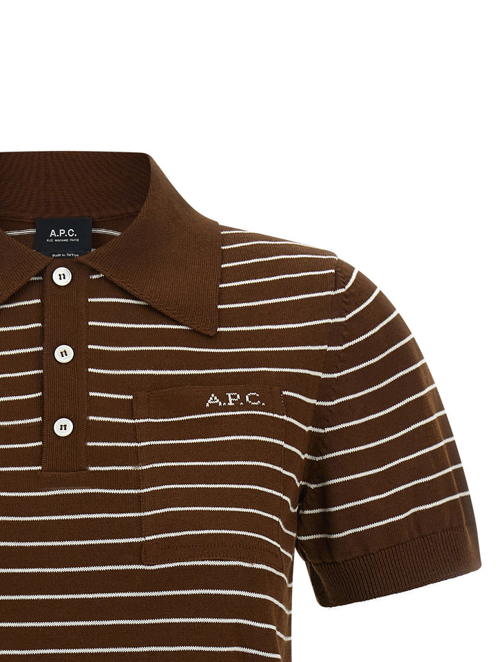 A.P.C. Aline Polo - Marrone | 86881c5e944e630d457365abc8894bd997e5abd1