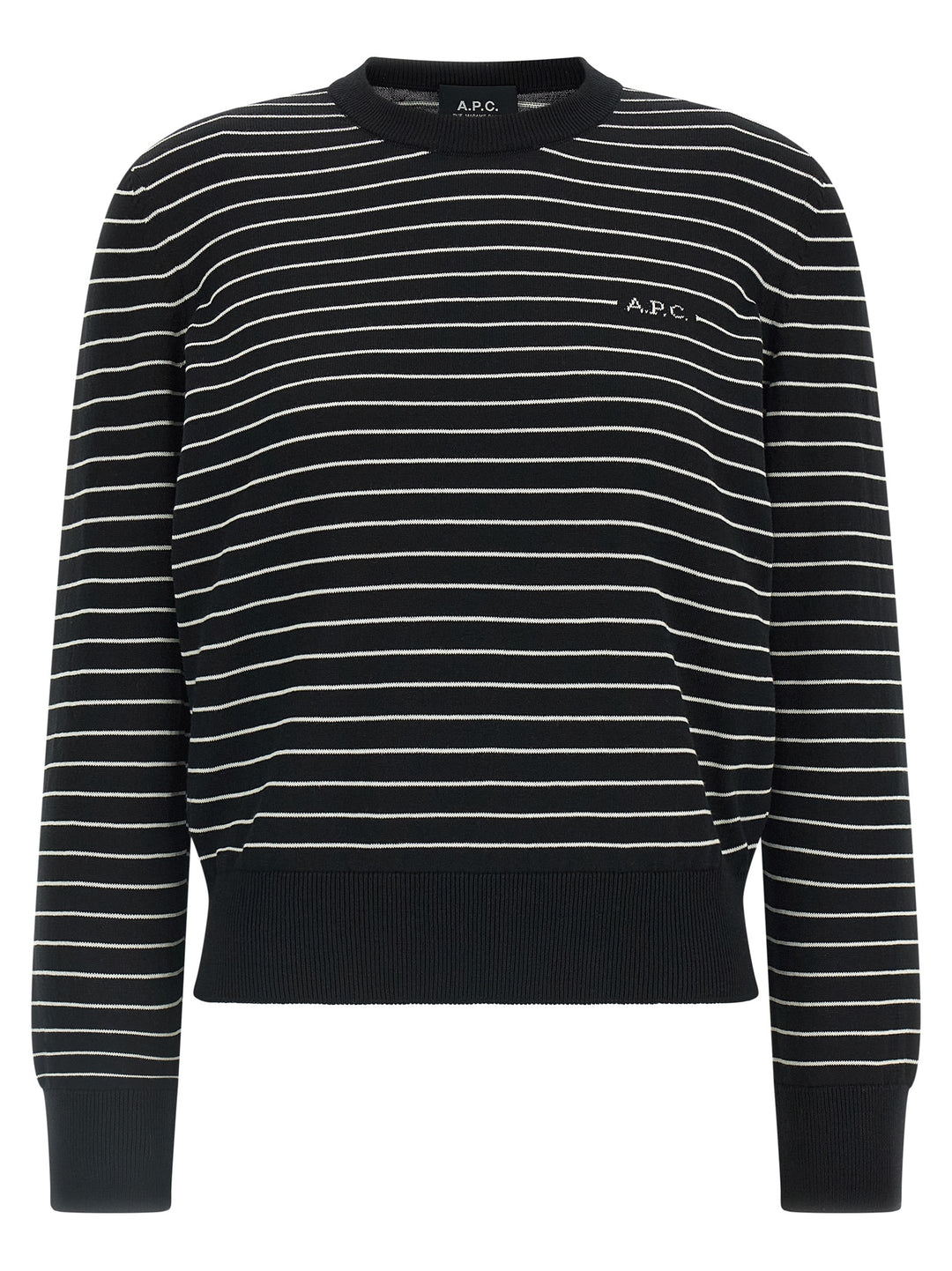 A.P.C. Sima Maglioni - Bianco/Nero | a874ebd5430ad4de7bdc6864f0b067878da22b75