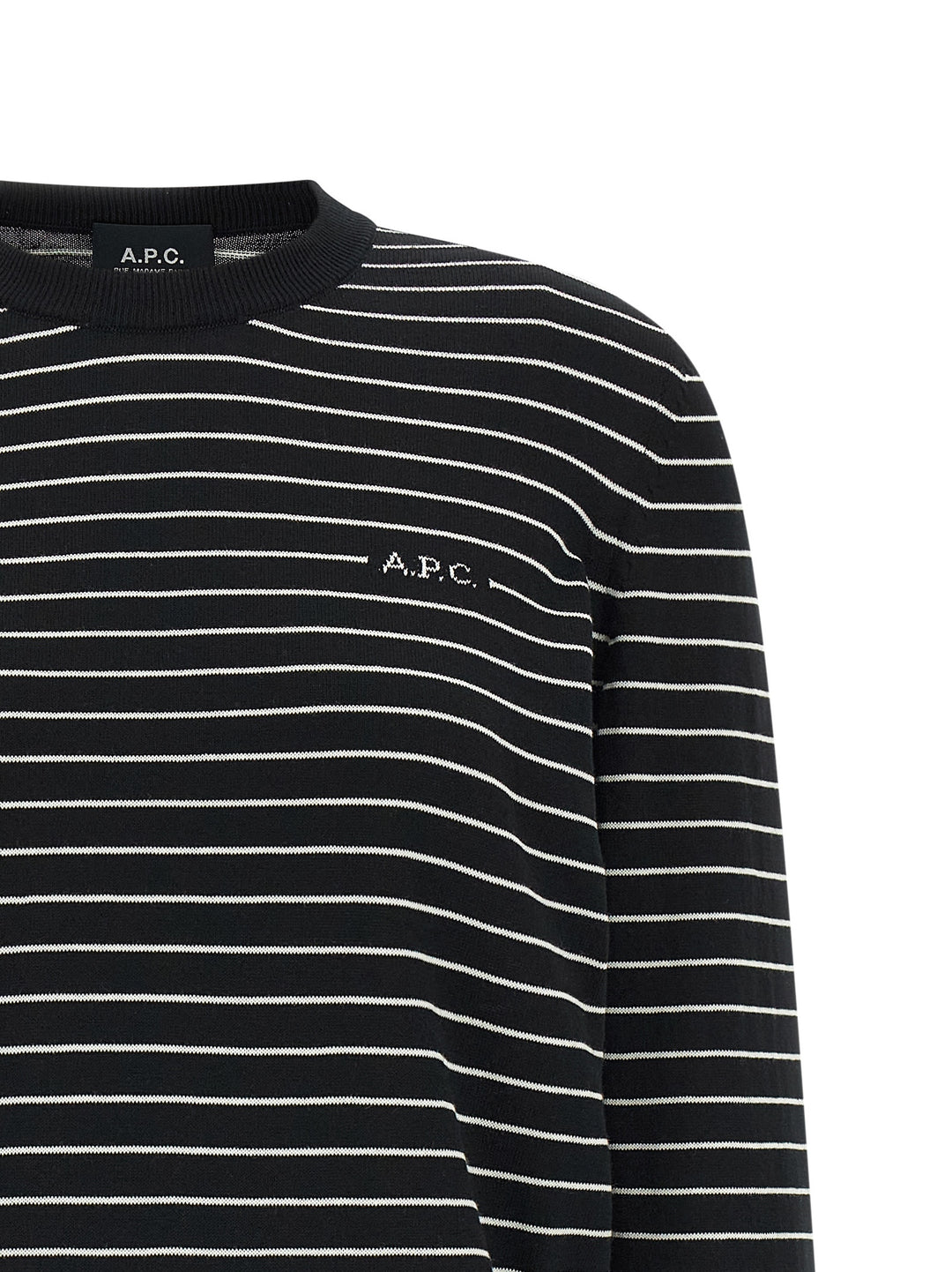 A.P.C. Sima Maglioni - Bianco/Nero | d1302d34ccb3378be56698cfb045fab6d093efe2