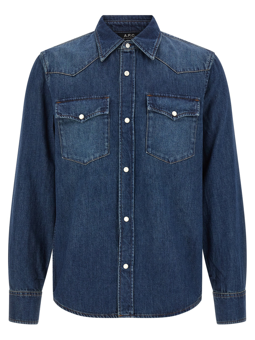 A.P.C. Western Camicie - Blu | 4b86602eb92c63a9bf00819c94374f7553594b46