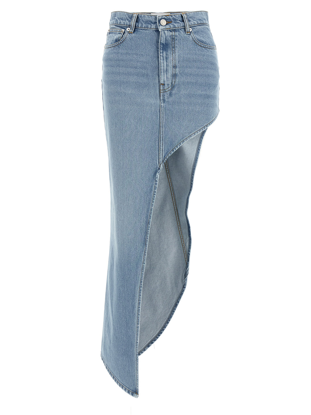 Coperni One-Leg Denim Gonne - Celeste | e09afce35490b570de6515ee3113a0afb493293b