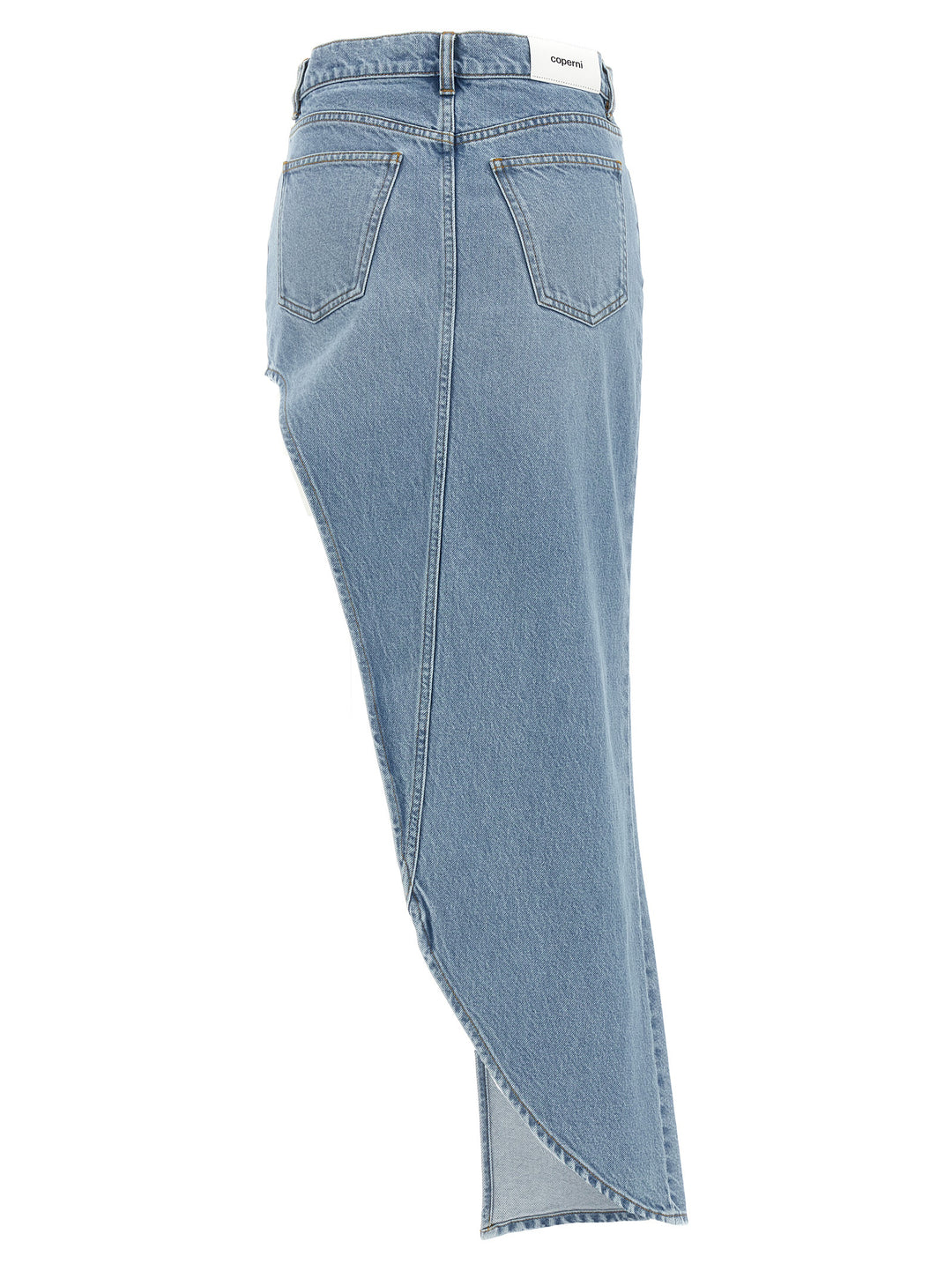 Coperni One-Leg Denim Gonne - Celeste | 80947219e5f90c1c3575d10e00db22fbe7bb20ec