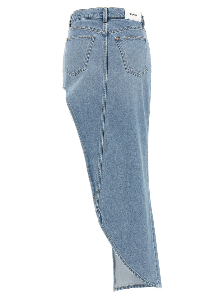 Coperni One-Leg Denim Gonne - Celeste | 80947219e5f90c1c3575d10e00db22fbe7bb20ec