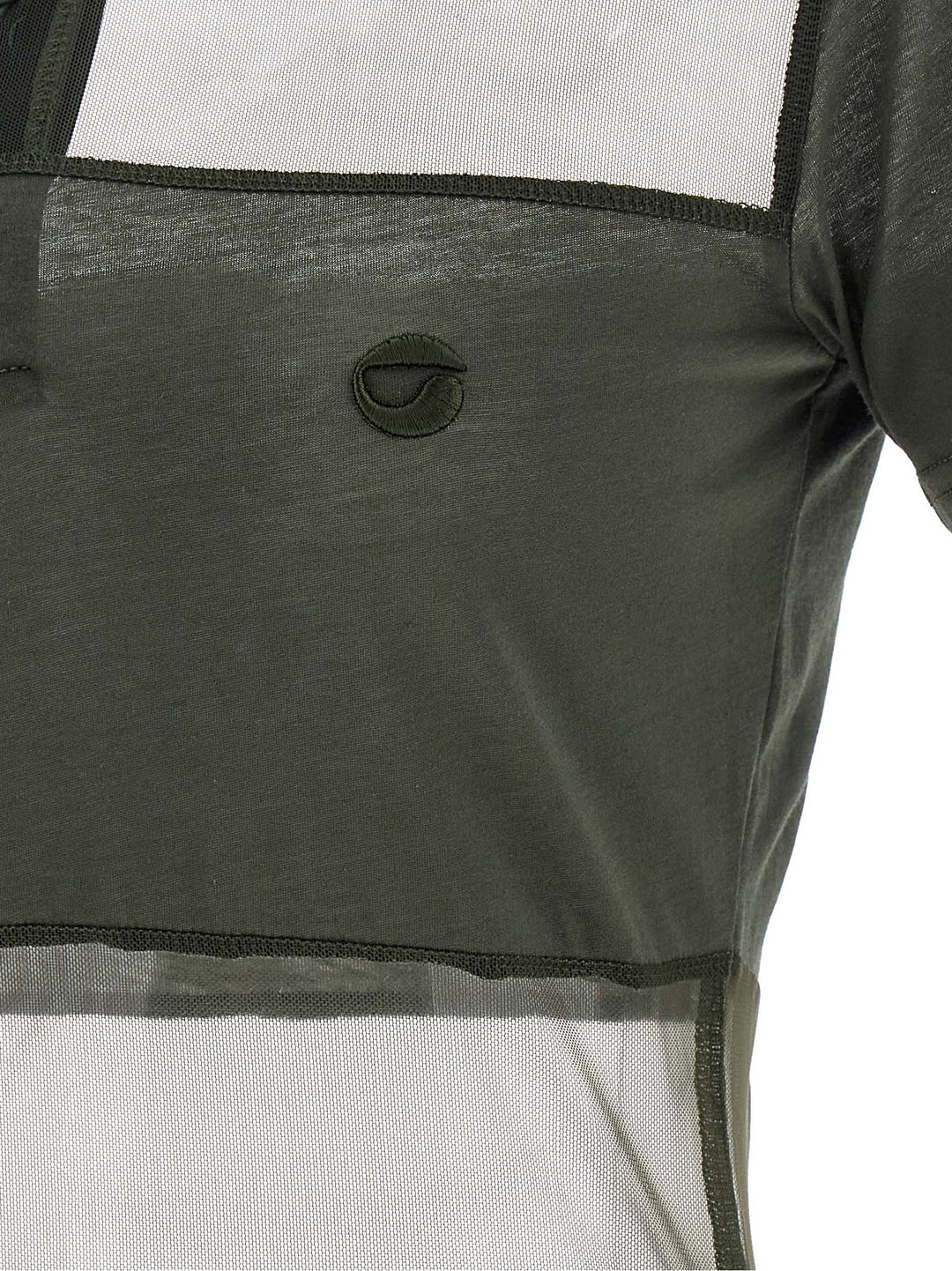 Coperni Sheer Striped Polo - Verde | 6f3663bdd3048a573f8f3afc9412d9c88973d149