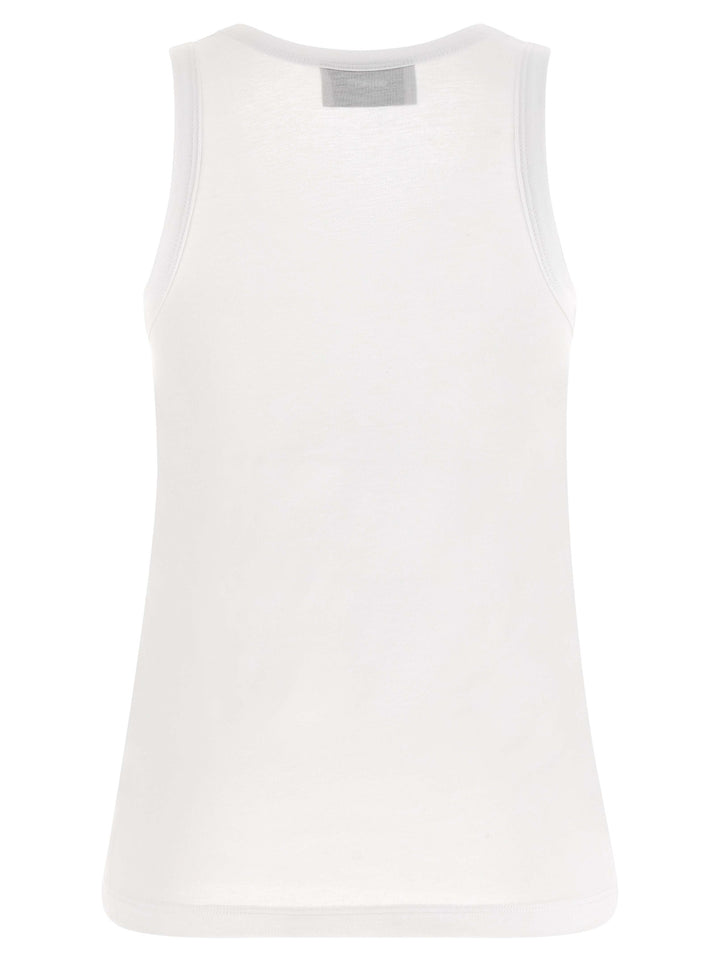 Coperni Logo Embroidery Tank Top Top - Bianco | d8184aafb1e902d56697884443650b38f355431c