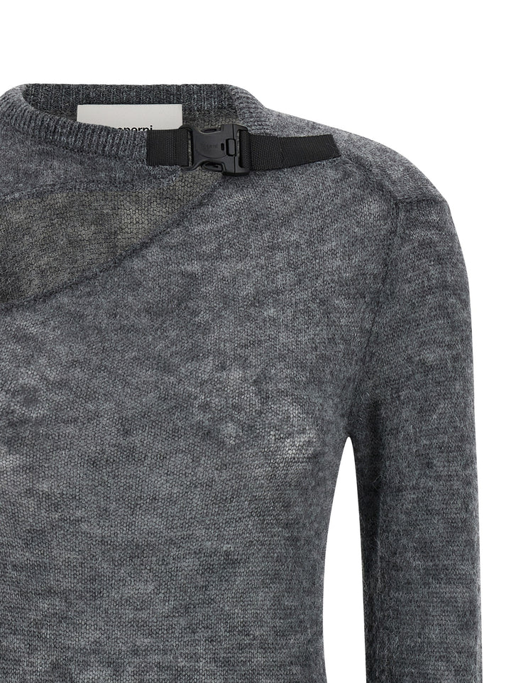 Coperni Buckle Cut-Out Maglioni - Grigio | ed398dec5f4f1d3a27c2f946ce502f86e7edd812
