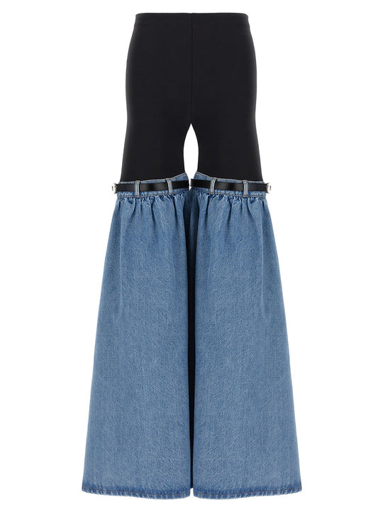 Hybrid Denim Flare Pantaloni Multicolor