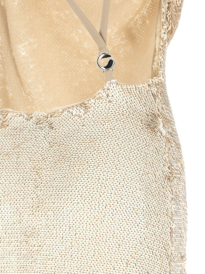 Coperni Sequin Dress Abiti - Beige | 5470614bbd4684220f03dadf455cded6ac0f24ca