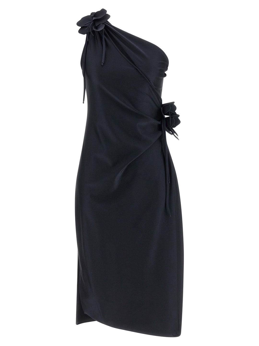 Coperni Asymmetric Mini Flower Abiti - Nero | abcb70266f1e54295d1af8b3f50bdeaee86d64ec