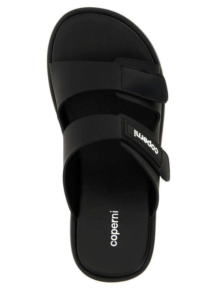 Coperni Patch Wedge Sandal Zeppe - Nero | 6dd66d36eaf2a56c7c4bc7f3a27cb1f807d34123