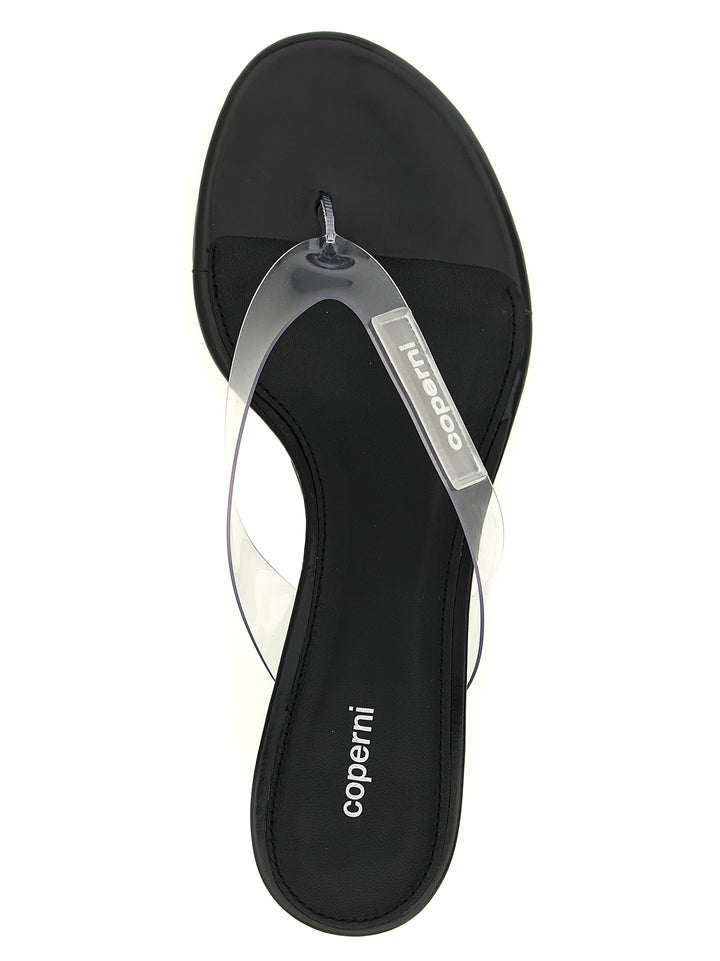 Coperni Logo Patch Sandals Zeppe - Trasparente | 30609e42512321ec7cb9f0b3a90af4e9a6362216