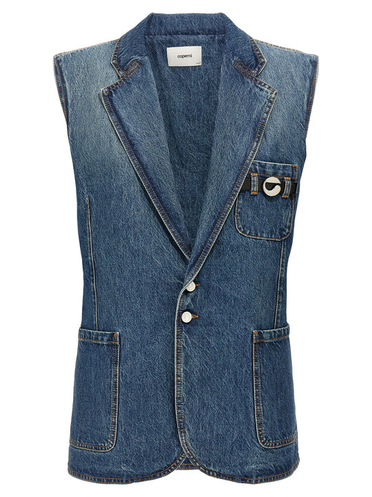 Strap Vest Gilet Blu